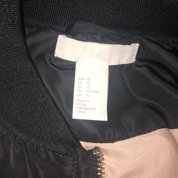 H&M Bomber Jacket Black - Picture 5 of 7